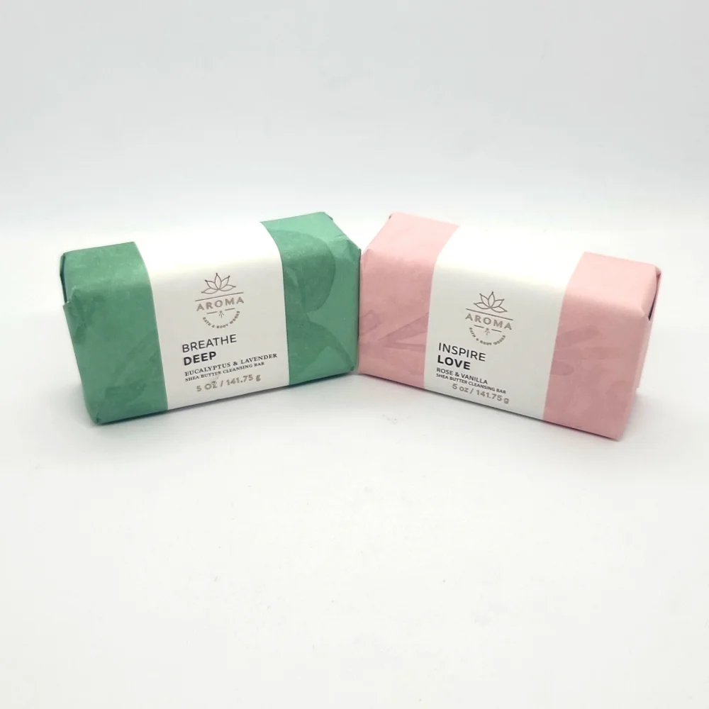 Bath & Body Works Aroma Shea Butter Cleansing Bars Breathe Deep & Inspire Love 2 - Picture 1 of 5